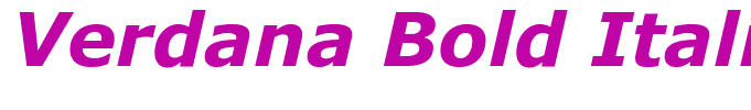 Verdana Bold Italic(1)